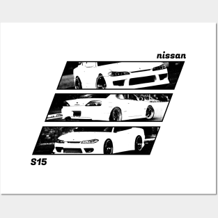 NISSAN SILVIA S15 Black 'N White Archive 2 Posters and Art